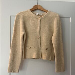 ASTR the Label Teddy Cardigan in Buttercream